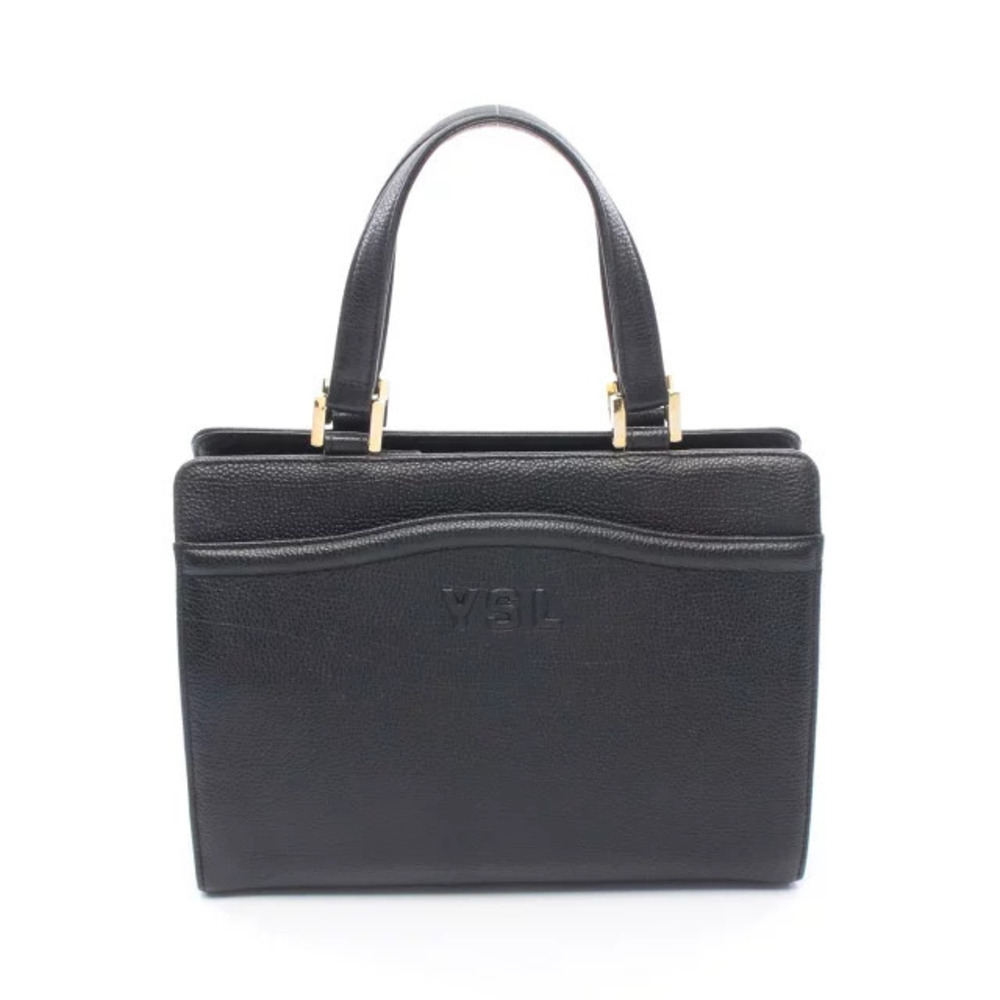 Saint Laurent Yves Handbag Leather Black